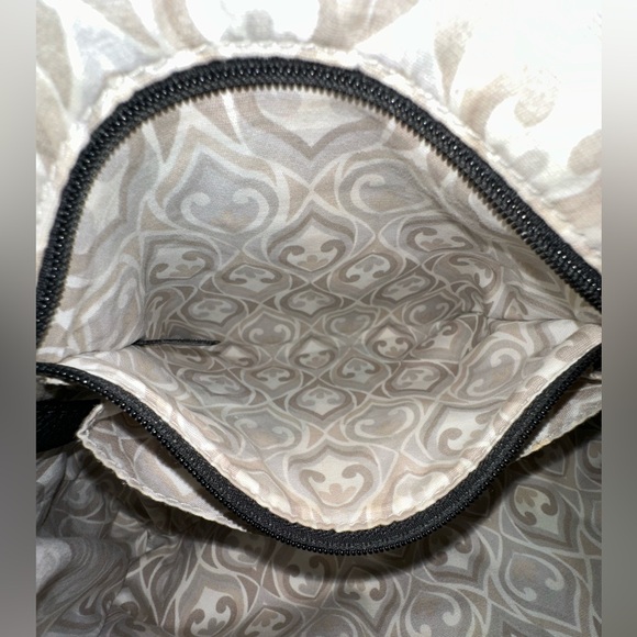 Brighton Black Pebbled Leather and Brown Croc-Embossed Hobo Shoulder Bag - Picture 13 of 16